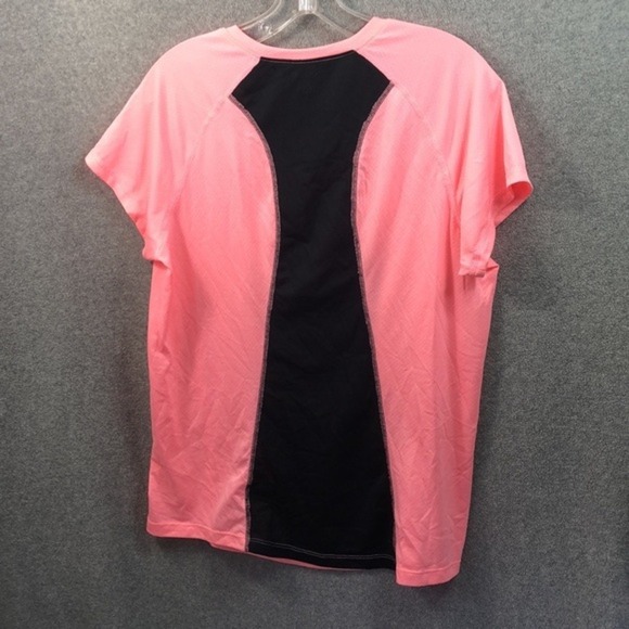 Emily B Women's Activewear Top Size L Pink Black Athletic‎ T-Shirt - Picture 2 of 10